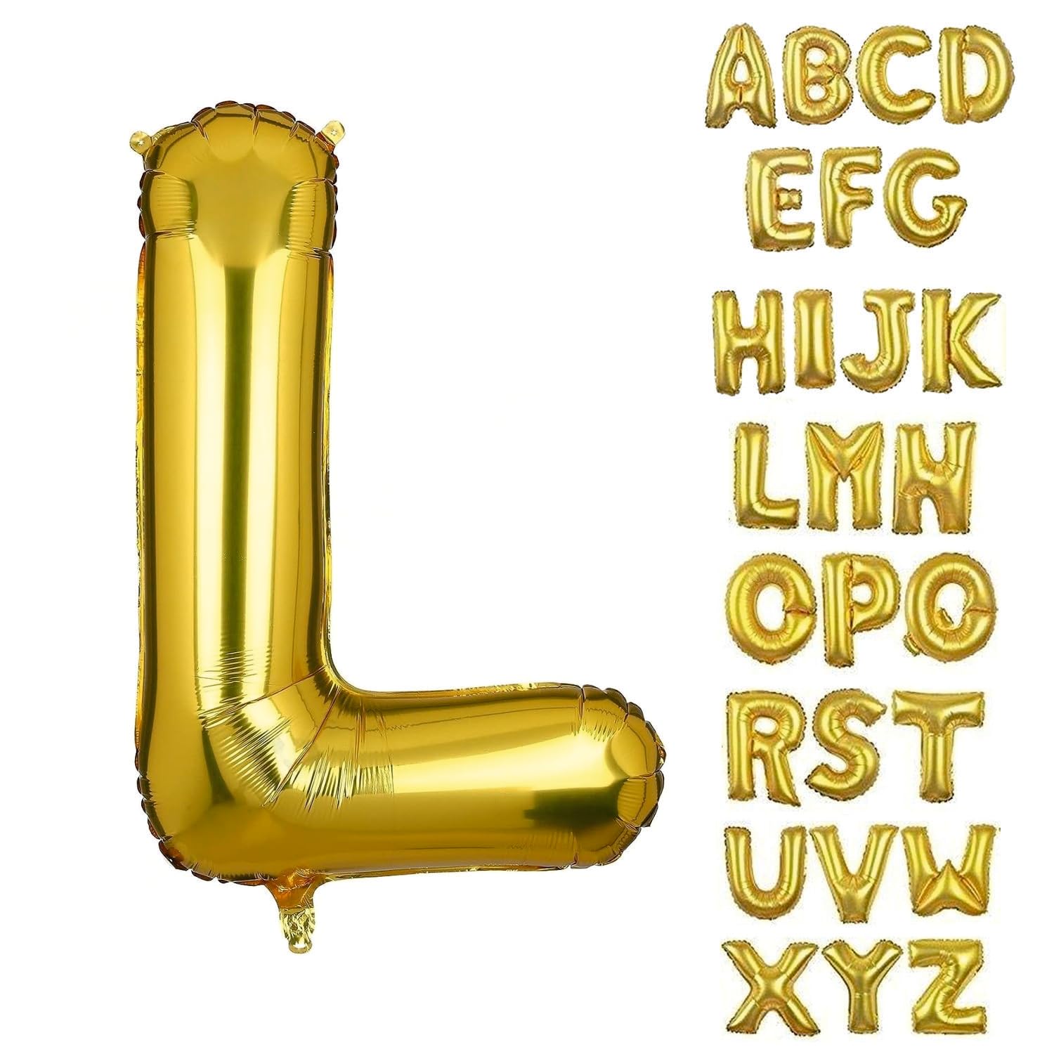 Letter : (L) Set Of 1 PCS. Alphabet Golden Foil Balloon