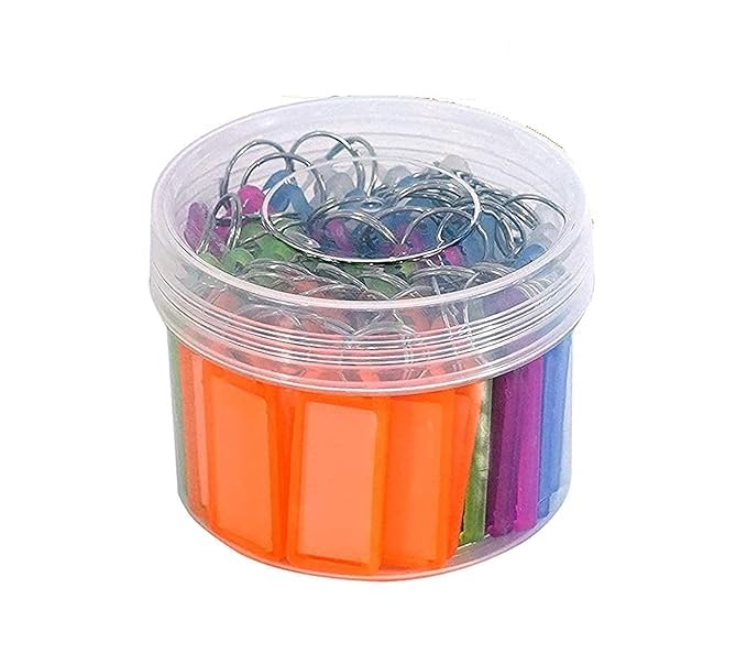 50-Piece Multicolor Key Ring & Keychain