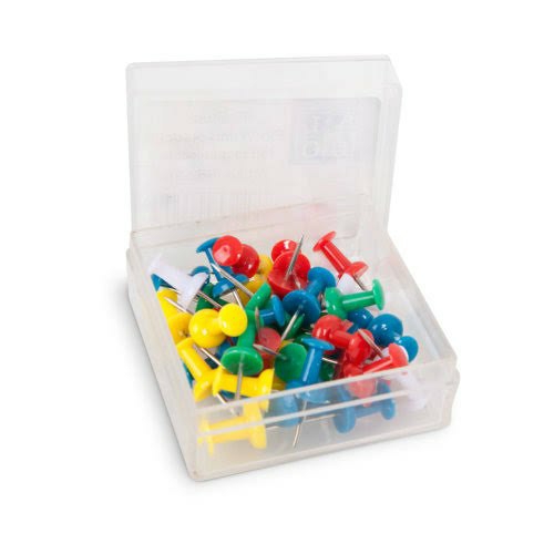 100 Pieces Multicolor Push Pins