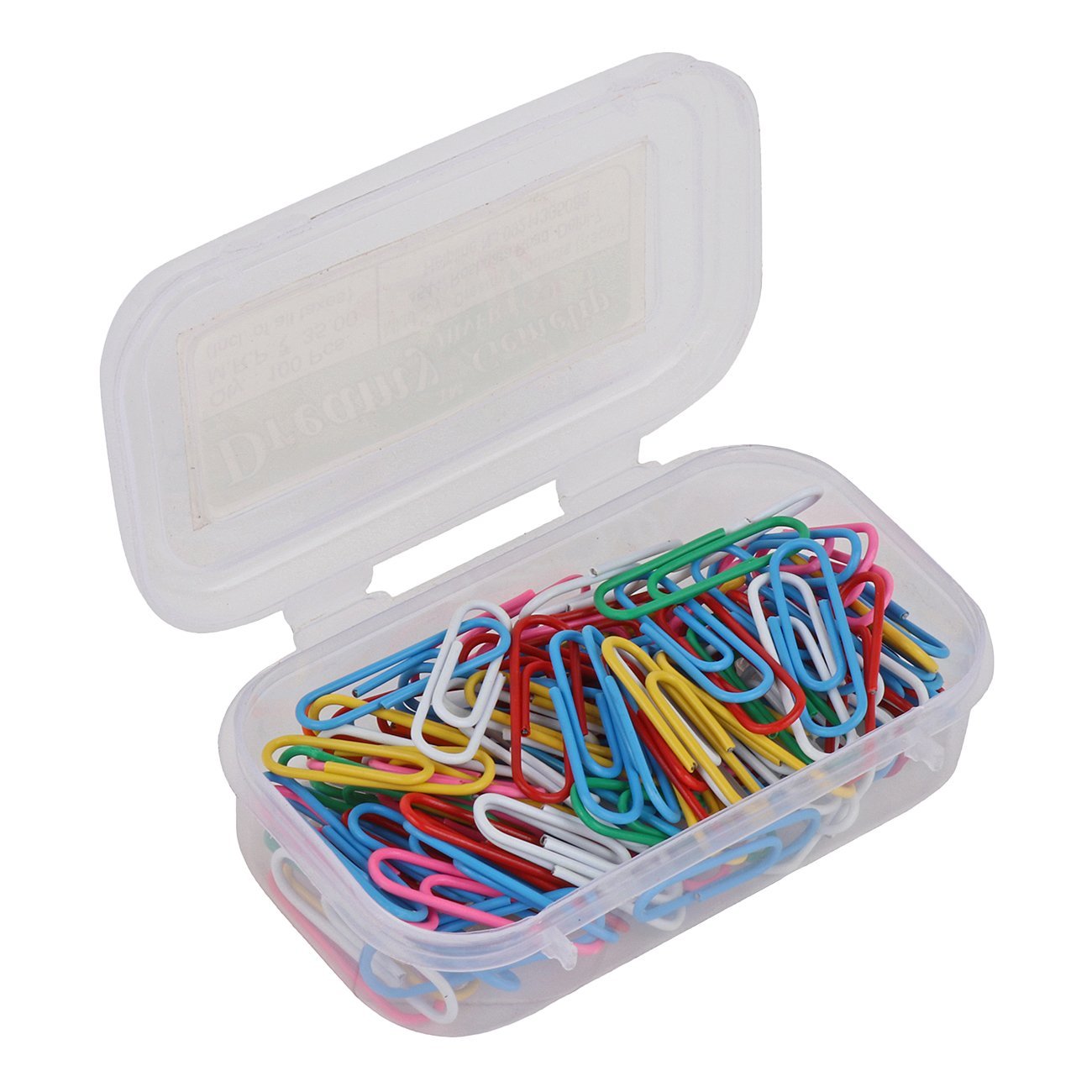 Gem Clip/U Clip 28 mm Plastic Coated (Set of 100 Pcs in 1 Plastic Boxes)