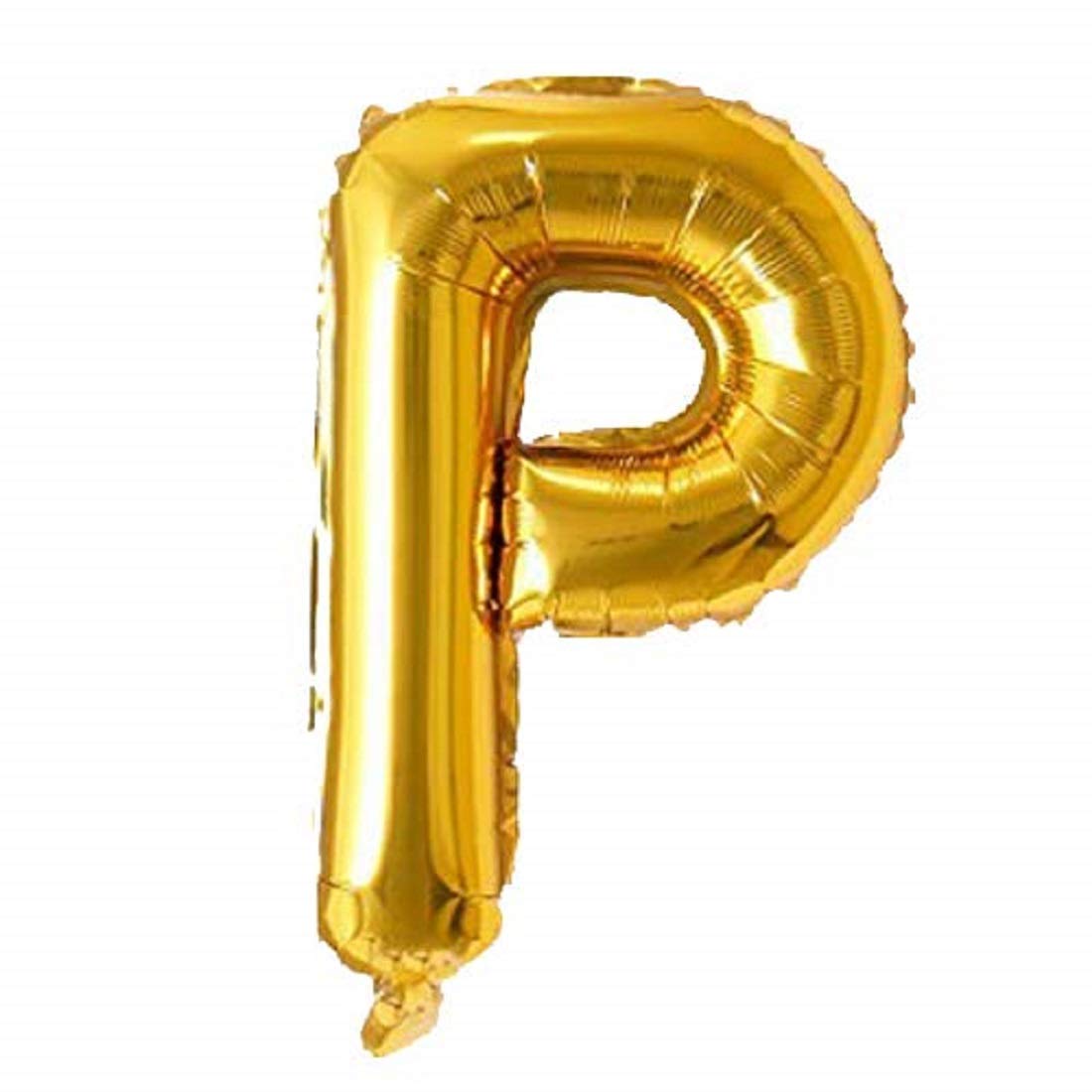 Letter : (P) Set Of 1 PCS. Alphabet Golden Foil Balloon