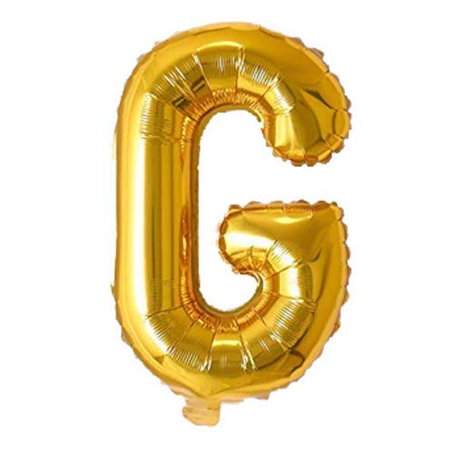 Letter : (G) Set Of 1 PCS. Alphabet Golden Foil Balloon